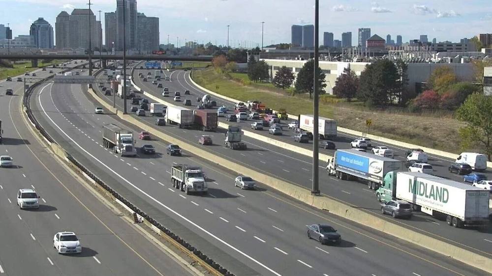 Traffic on a Toronto highway
